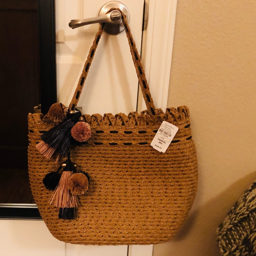 Raffia handbag- brand new w/ tags